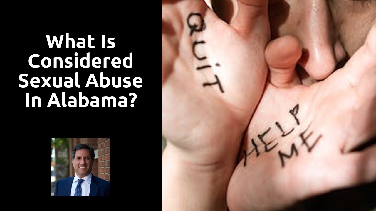 What is considered sexual abuse in Alabama?