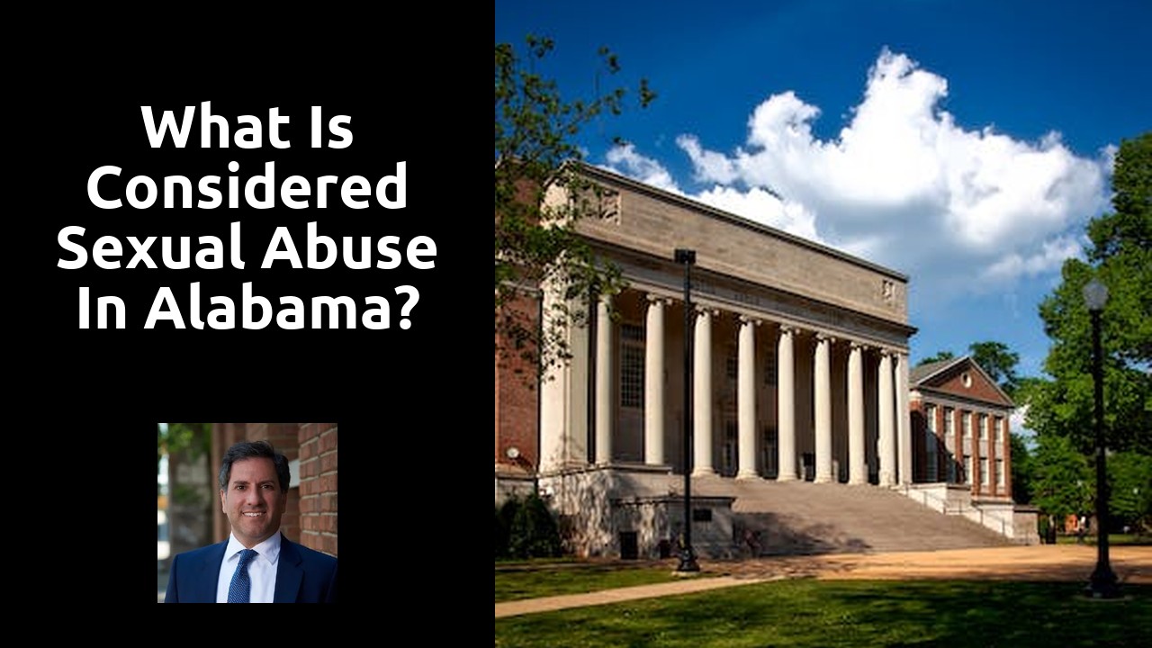 What is considered sexual abuse in Alabama?